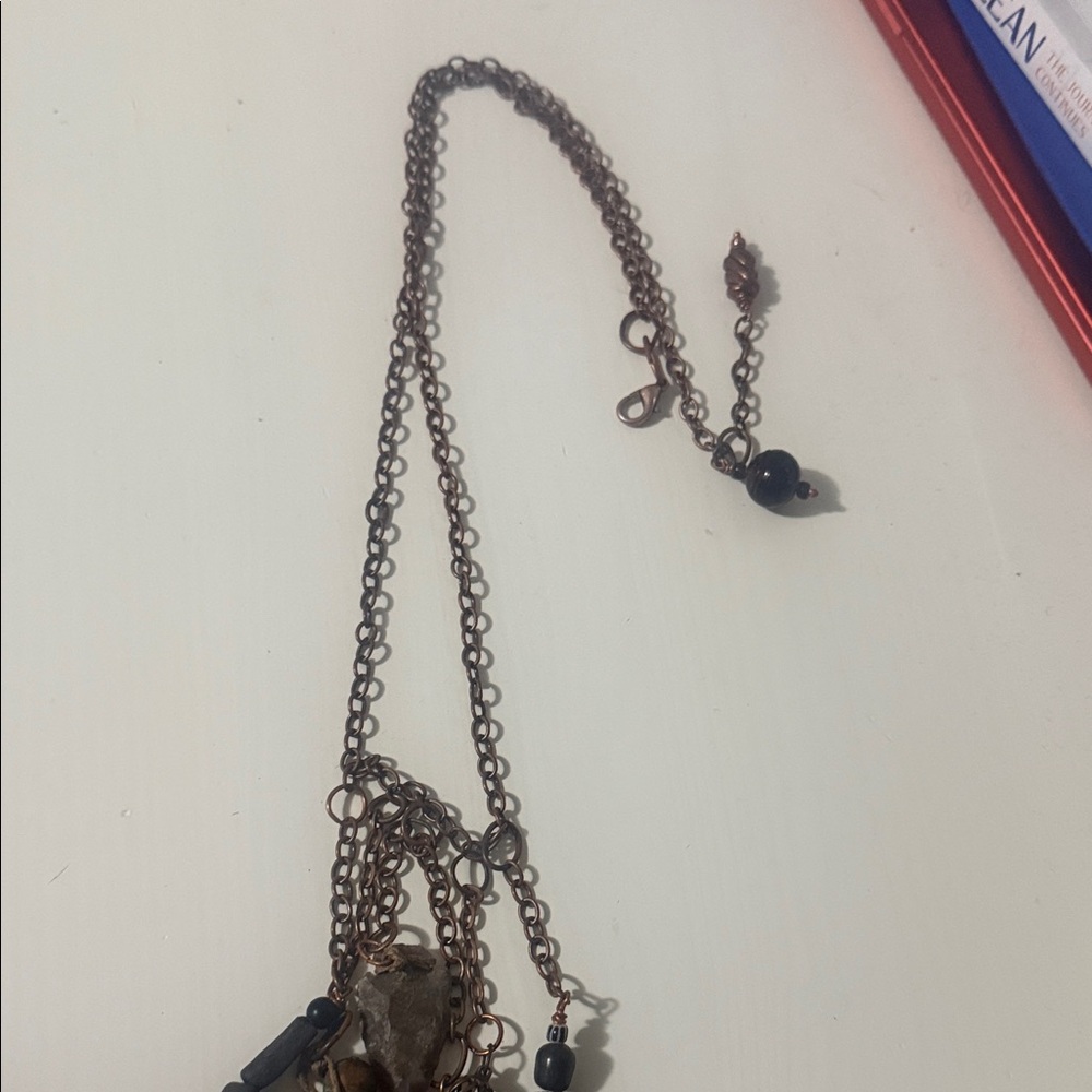 Bohemian Multi-Color Pendant Necklace - Picture 2 of 3